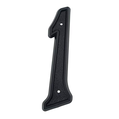 GBYUHAIJUN Hausnummernschild,Hausnummer Big House Außen 139mm Höhe Tür Nummer ABS Kunststoff Schwarz Adressnummern for Haus 5-1/2 Zoll.# 0-9(1) von GBYUHAIJUN