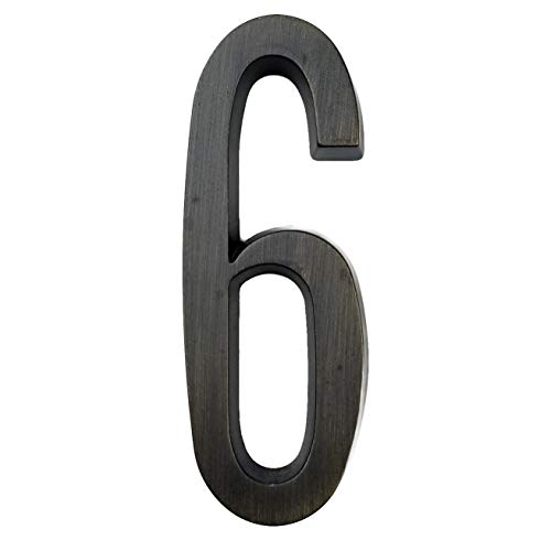GBYUHAIJUN Hausnummernschild,Hausnummer Bronze 4" 101mm House Aufkleber Adhesive Tür Nummer for Haus-Digits-Zink-Legierung Mailbox Adresse Zeichen # 0-9(6) von GBYUHAIJUN