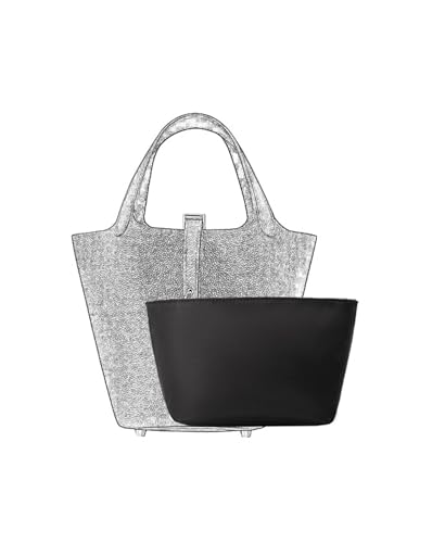 GBZHMCASE Handtaschen-Organizer für Picotin 18/22 Handtaschen, Tasche Nylon-Innenfutter Aufbewahrungstasche(Black,Picotin 22) von GBZHMCASE