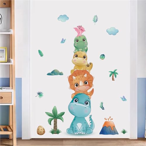 GBZHMCASE Niedliche Tiere Home Dekorative Wandaufkleber Kinderzimmer Kindergarten Selbstklebende Tapete(C) von GBZHMCASE