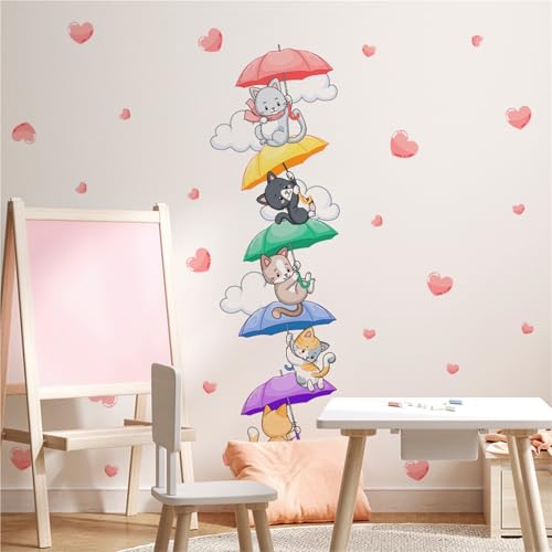 GBZHMCASE Niedliche Tiere Home Dekorative Wandaufkleber Kinderzimmer Kindergarten Selbstklebende Tapete(G) von GBZHMCASE