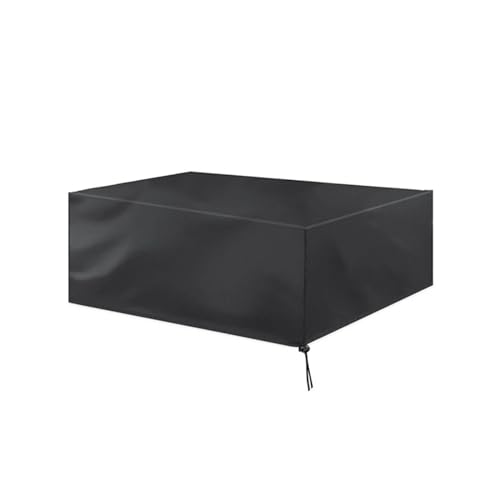 Abdeckung GartenmöBel Wasserdicht 72Size Gartenmöbelabdeckungen 210D Oxford Outdoor Wasserdicht Anti-UV Reißfest Terrassentisch Stuhlabdeckung Staubdicht Sofagarnitur(Black,270x180x89cm) von GBZIJIE