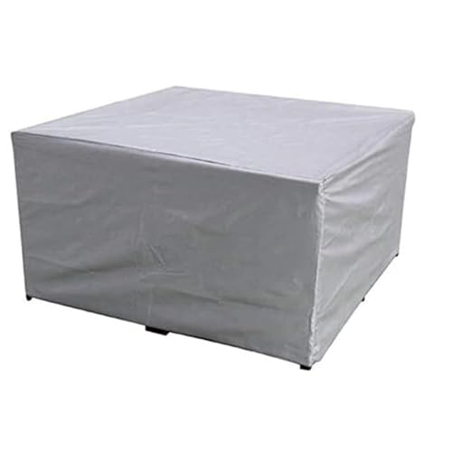 Abdeckung GartenmöBel Wasserdicht Multi-Size-Gartenmöbelabdeckung, Gartentisch- Und Stuhlschutzabdeckung, Maschine, Schrankabdeckung, Wasserdichte Silberne Sofaabdeckung(Silver,270X180X89cm) von GBZIJIE