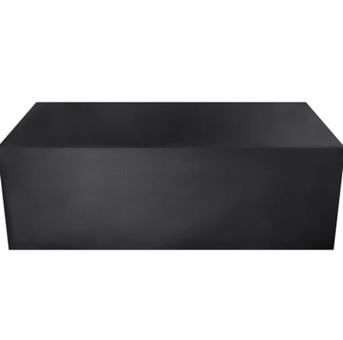 Abdeckung GartenmöBel Wasserdicht Quadratische Möbelabdeckung, Wasserdichte For Den Außenbereich, Staub- Und UV-Schutz-Tischabdeckung , Schwerer Rasengarten(Black,330x220x90) von GBZIJIE