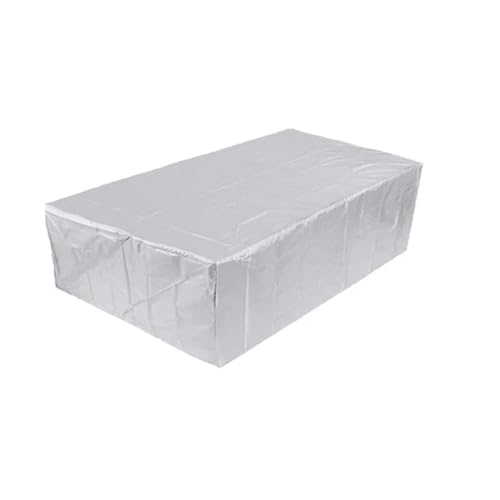 Abdeckung GartenmöBel Wasserdicht Terrassenmöbelabdeckung, Outdoor-Möbelabdeckungen Wasserdicht, Outdoor-Tischabdeckung For Den Garten, Reißfest, Langlebig, Staubdicht(Silver,220X220X85cm) von GBZIJIE