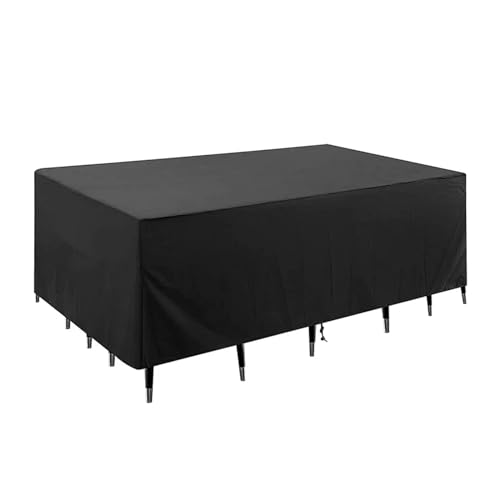 Abdeckung GartenmöBel Wasserdicht Wasserdichte Abdeckung For Gartenmöbel, Schwarz, Staubdicht, Regenfest, Sonnenfest, Schneefest, Sofa, Tisch, Stuhl(210x110x70cm) von GBZIJIE
