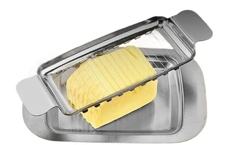 Butterdose Langlebig Butteraufbewahrungsbox, Butterdose mit Deckel, Brotbutterbehälter, Kekse, Käseplatte, Käseschneider, Restaurant-Küchenzubehör(Cheese cutter) von GBZIJIE