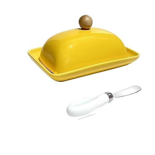 Butterdose Langlebig Leichte Luxus-Käse-Aufbewahrungsbox for Butter, Frischhaltebox mit Deckel, Butterdose, Mehrzweck-Organizer for Zuhause und Küche(C) von GBZIJIE