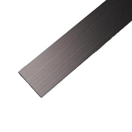Metallstreifen Selbstklebend 10 Mm 3,0 Meter/Rolle Wandaufkleberstreifen Spiegel/Pinsel Edelstahl Flach Selbstklebende Dekoration(Black brush) von GBZIJIE