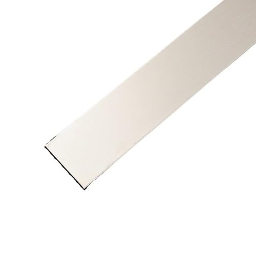 Metallstreifen Selbstklebend 10 Mm 3,0 Meter/Rolle Wandaufkleberstreifen Spiegel/Pinsel Edelstahl Flach Selbstklebende Dekoration(Sliver brush) von GBZIJIE