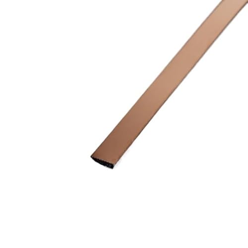 Metallstreifen Selbstklebend 3,0 Meter/Rolle Wandaufkleberstreifen Spiegel/Pinsel Edelstahl Flach Selbstklebende Dekoration(1cm rose gold,3.0m brush) von GBZIJIE