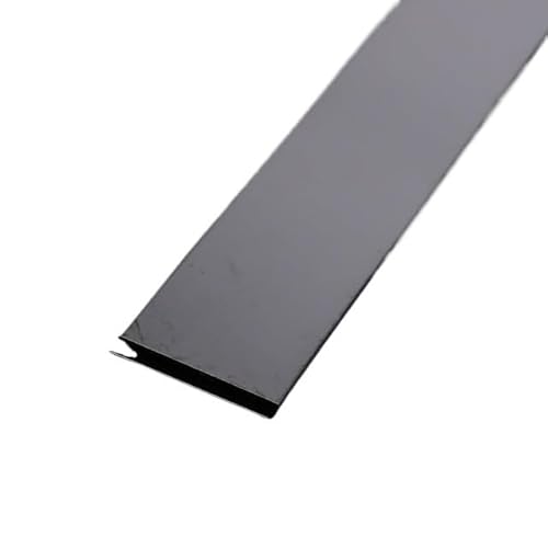 Metallstreifen Selbstklebend 3,0 Meter/Rolle Wandaufkleberstreifen Spiegel/Pinsel Edelstahl Flach Selbstklebende Dekoration(2.5cm black,3.0m mirror) von GBZIJIE