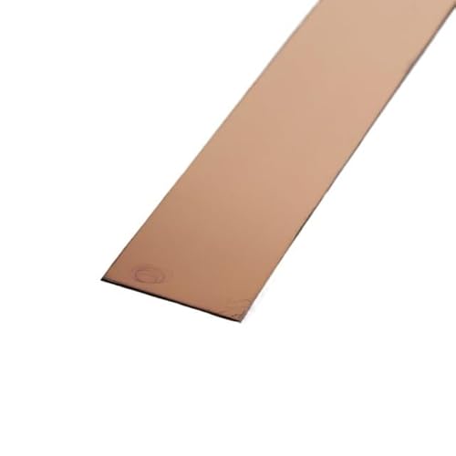 Metallstreifen Selbstklebend 3,0 Meter/Rolle Wandaufkleberstreifen Spiegel/Pinsel Edelstahl Flach Selbstklebende Dekoration(2.5cm rose gold,3.0m mirror) von GBZIJIE
