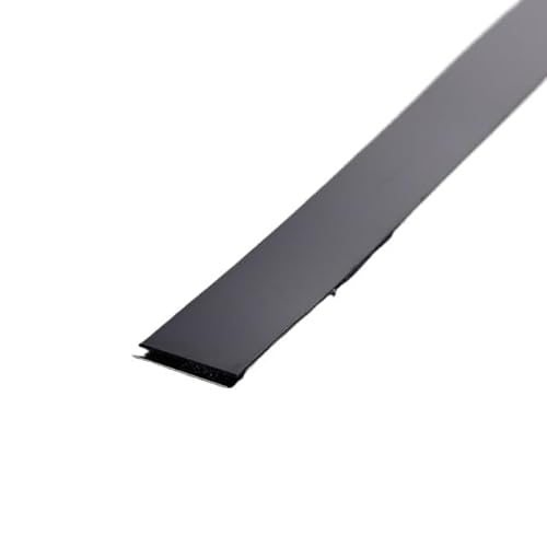 Metallstreifen Selbstklebend 3,0 Meter/Rolle Wandaufkleberstreifen Spiegel/Pinsel Edelstahl Flach Selbstklebende Dekoration(2cm black,3.0m brush) von GBZIJIE