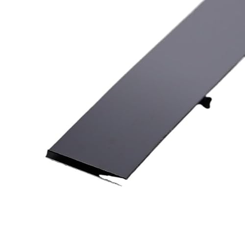 Metallstreifen Selbstklebend 3,0 Meter/Rolle Wandaufkleberstreifen Spiegel/Pinsel Edelstahl Flach Selbstklebende Dekoration(3cm black,3.0m brush) von GBZIJIE