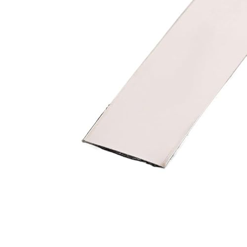Metallstreifen Selbstklebend 3,0 Meter/Rolle Wandaufkleberstreifen Spiegel/Pinsel Edelstahl Flach Selbstklebende Dekoration(3cm sliver,3.0m brush) von GBZIJIE