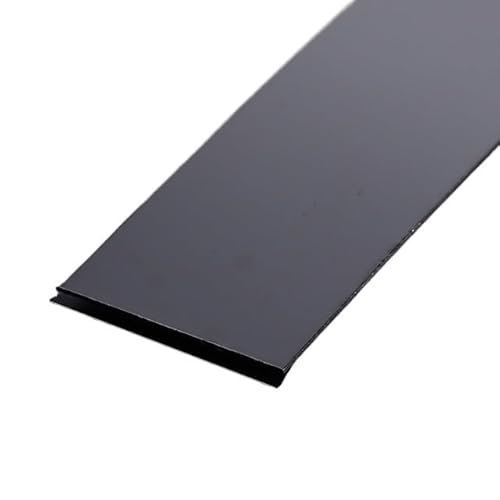 Metallstreifen Selbstklebend 3,0 Meter/Rolle Wandaufkleberstreifen Spiegel/Pinsel Edelstahl Flach Selbstklebende Dekoration(4cm black,3.0m mirror) von GBZIJIE