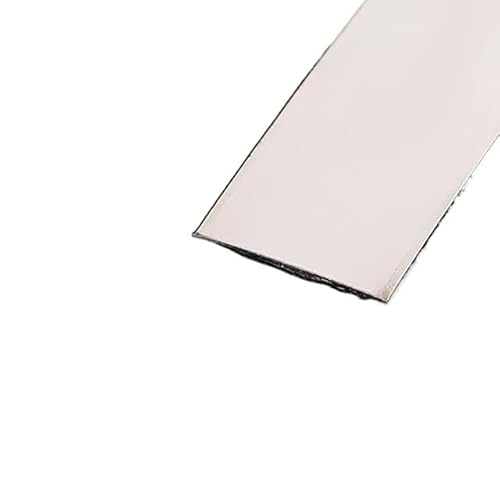 Metallstreifen Selbstklebend 3,0 Meter/Rolle Wandaufkleberstreifen Spiegel/Pinsel Edelstahl Flach Selbstklebende Dekoration(4cm sliver,3.0m brush) von GBZIJIE