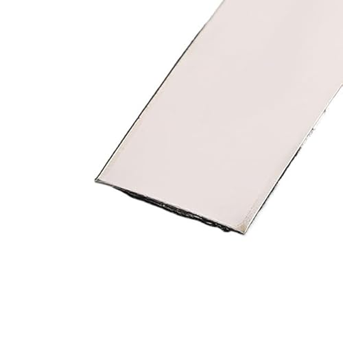 Metallstreifen Selbstklebend 3,0 Meter/Rolle Wandaufkleberstreifen Spiegel/Pinsel Edelstahl Flach Selbstklebende Dekoration(5cm sliver,3.0m mirror) von GBZIJIE