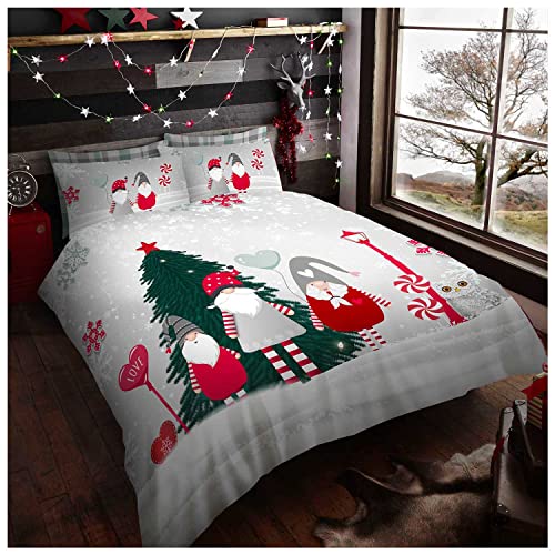 GC GAVENO CAVAILIA 2-teiliges Gonks Bettbezug, superweiche Weihnachts-Bettwäsche, Einzelbett-Set, Polyester-Baumwoll-Bettbezug, 739432 von GC GAVENO CAVAILIA