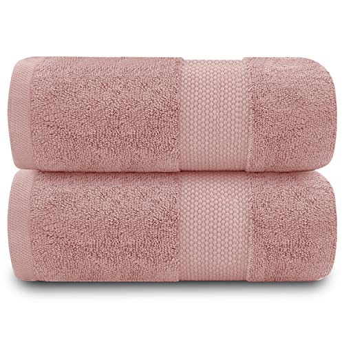 GC GAVENO CAVAILIA 700 g/m² Badetücher – große Badetücher – ägyptische Baumwolle Handtuch-Set – schnell trocknende Handtücher – weiche Handtücher – Blush Pink – 90 x 140 cm von GC GAVENO CAVAILIA