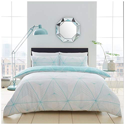 GC GAVENO CAVAILIA Bedrucktes Bettbezug Luxuriöses Zander-Bettwäsche-Set, wendbar, kuschelig, Premium-Qualität, Aqua, Kingsize-Bett, Polycotton, Super King GC GAVENO CAVAILIA Bedrucktes Bettbezug Luxuriöses Zander-Bettwäsche-Set, wendbar, kuschelig, Premium-Qualität, Aqua, Kingsize-Bett, Polycotton, Super King von GC GAVENO CAVAILIA