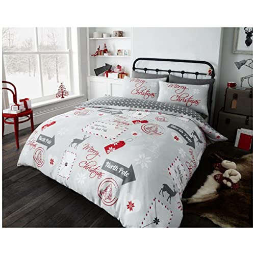 GC GAVENO CAVAILIA Bedrucktes Luxuriöser Bettbezug mit Tierdruck, atmungsaktive Federn, Quilt-Set, weiche Einhorn-Bettwäsche, Polycotton, grau, Doppelbett von GC GAVENO CAVAILIA