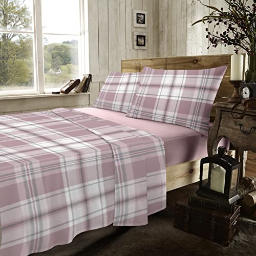 GC GAVENO CAVAILIA Bettlaken-Set für King-Size-Betten mit Kissenbezügen, 100% gebürstete Baumwolle, flach, 4-teiliges Bettwäsche, Blush Pink, 735229 GC GAVENO CAVAILIA Bettlaken-Set für King-Size-Betten mit Kissenbezügen, 100% gebürstete Baumwolle, flach, 4-teiliges Bettwäsche, Blush Pink, 735229 von GC GAVENO CAVAILIA