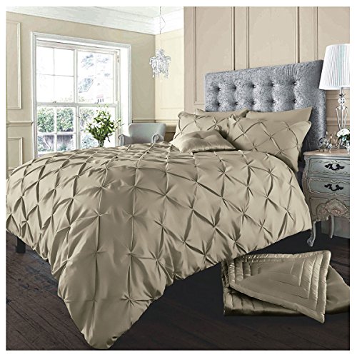 GC GAVENO CAVAILIA Bettwäsche-Set für Doppelbett, Diamantfalten, Biesen, weiches Polyester-Baumwollmischgewebe und Breathale-Bettbezug, Latte GC GAVENO CAVAILIA Bettwäsche-Set für Doppelbett, Diamantfalten, Biesen, weiches Polyester-Baumwollmischgewebe und Breathale-Bettbezug, Latte von GC GAVENO CAVAILIA