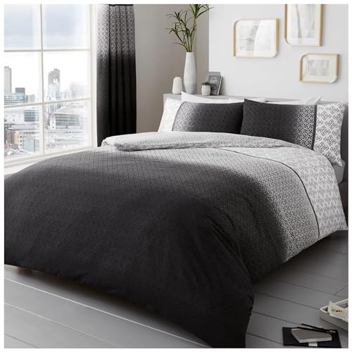 GC GAVENO CAVAILIA Bettwäsche-Set für Doppelbett (200 x 200 cm), Polyester-Baumwoll-Mischgewebe, Grau von GC GAVENO CAVAILIA