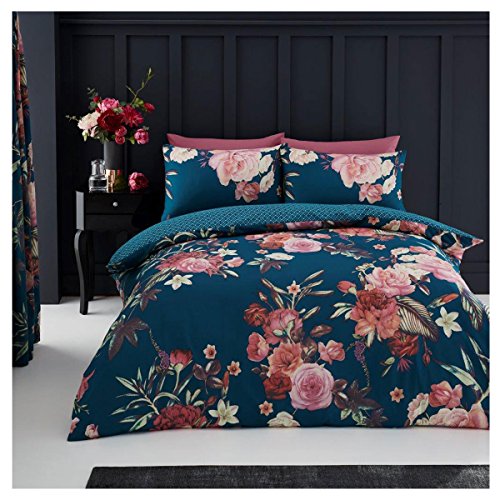 GC GAVENO CAVAILIA Bettwäsche-Set mit Blumenmotiv, für Kingsize-Betten, pflegeleicht, Polyester-Baumwollmischgewebe, wendbar, Blaugrün GC GAVENO CAVAILIA Bettwäsche-Set mit Blumenmotiv, für Kingsize-Betten, pflegeleicht, Polyester-Baumwollmischgewebe, wendbar, Blaugrün von GC GAVENO CAVAILIA