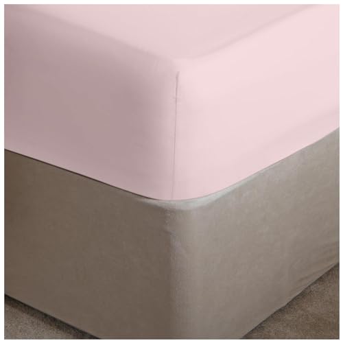 GC GAVENO CAVAILIA Bettwäsche mit Fadenzahl 180 Pflegeleichtes Perkal-Spannbetttuch, extra tief, luxuriös, weich und gemütlich, bügelfrei, Dickes Polycotton-Bettlaken, Polybaumwolle, Rose, Doppelbett von GC GAVENO CAVAILIA