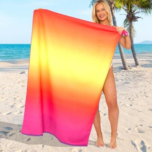 GC GAVENO CAVAILIA Extra großes Strandtuch für Erwachsene – schnell trocknende Mikrofaser-bedruckte Strandtücher – super saugfähiges Strandtuch zum Schwimmen (180 x 100 cm) – (1 Stück) weich, sandfrei von GC GAVENO CAVAILIA