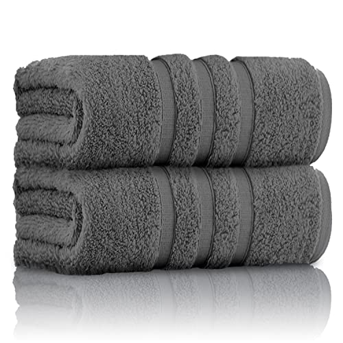 GC GAVENO CAVAILIA Großes Badetuch-Set – 2er-Pack schnell trocknendes Badezimmer-Handtuch – super saugfähiges Handtuch-Set – 100% ägyptische Baumwolle, Anthrazit GC GAVENO CAVAILIA Großes Badetuch-Set – 2er-Pack schnell trocknendes Badezimmer-Handtuch – super saugfähiges Handtuch-Set – 100% ägyptische Baumwolle, Anthrazit von GC GAVENO CAVAILIA