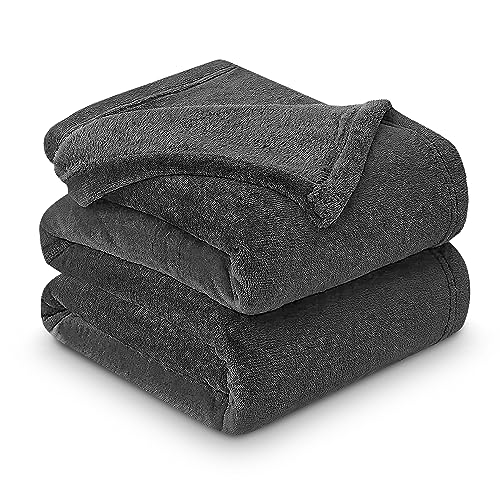 GC GAVENO CAVAILIA Luxuriöse Fleece-Nerzdecke, warme und thermische Decken, Überwürfe für Sofas, anthrazit, 200 x 240 cm von GC GAVENO CAVAILIA