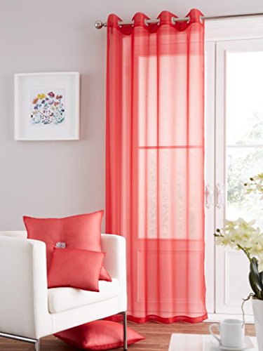 GC GAVENO CAVAILIA Luxuriöser Schweizer Voile-Vorhang mit Ösen, moderner Stil, vollständig gefüttert, aus Polyester, leicht von GC GAVENO CAVAILIA