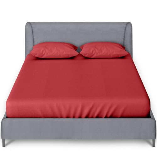 GC GAVENO CAVAILIA Perkal-Spannbetttuch, ultraweich, unifarben, superweich, bügelfrei, Polycotton, Einzelbett, Rot GC GAVENO CAVAILIA Perkal-Spannbetttuch, ultraweich, unifarben, superweich, bügelfrei, Polycotton, Einzelbett, Rot von GC GAVENO CAVAILIA