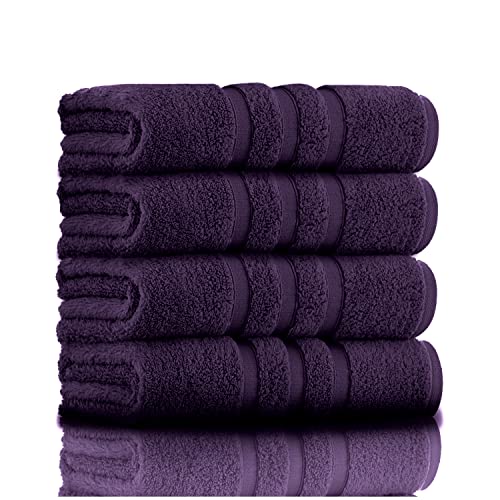 GC GAVENO CAVAILIA Premium Handtücher für Badezimmer - Ägyptische Baumwolle Handtuch Set - 550 GSM Handtuch 2er Set Lila von GC GAVENO CAVAILIA