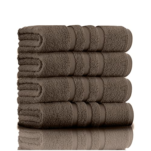 GC GAVENO CAVAILIA Premium Handtücher fürs Badezimmer - Ägyptische Baumwolle Handtuch Set - 550 GSM Handtuch 2er Set Kakao von GC GAVENO CAVAILIA