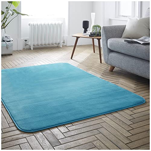 GC GAVENO CAVAILIA Samt Teppiche Wohnzimmer Weiche & Flauschige Teppichmatte Waschbarer Teppich für Schlafzimmer Blaugrün von GC GAVENO CAVAILIA