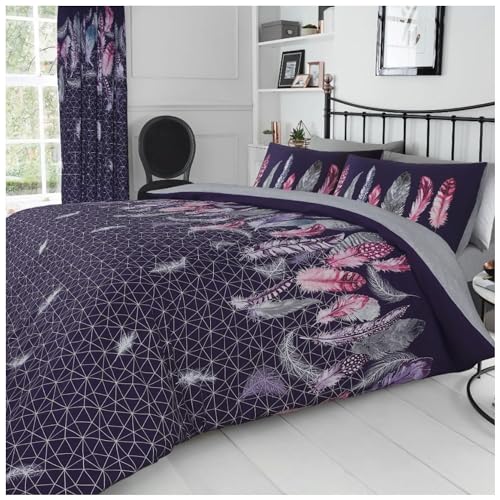GC GAVENO CAVAILIA Set Pflegeleichtes Bettbezug, Bedruckt, wendbar, mit Kissenbezügen, Polycotton Baumwollmischgewebe Baumwolle, 50% Polyester, Feder-lila, Einzelbett GC GAVENO CAVAILIA Set Pflegeleichtes Bettbezug, Bedruckt, wendbar, mit Kissenbezügen, Polycotton Baumwollmischgewebe Baumwolle, 50% Polyester, Feder-lila, Einzelbett von GC GAVENO CAVAILIA