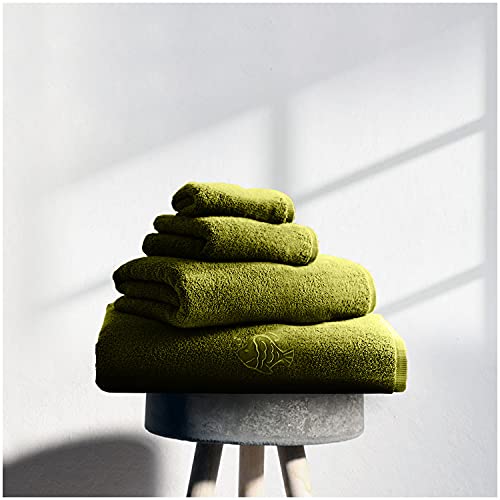 GC GAVENO CAVAILIA Super Soft Towels Badetuch, 450 g/m², ägyptische Baumwolle, Handtuch-Set, 3 Stück, für Badezimmer, Limettengrün von GC GAVENO CAVAILIA