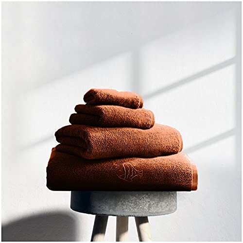 GC GAVENO CAVAILIA Super Soft Towels Badetuch, 450 g/m², ägyptische Baumwolle, Handtuch-Set, 3 Stück, für Badezimmer, Orange von GC GAVENO CAVAILIA