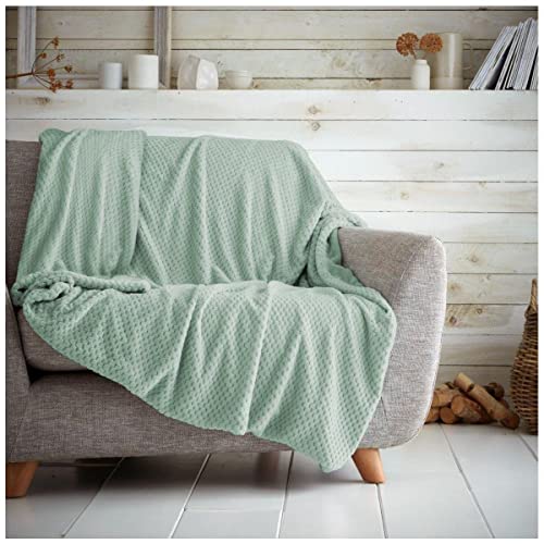 GC GAVENO CAVAILIA Throw Premium-Popcorn-Decke mit Honigkamm, für Sofa/Bett, pflegeleicht, superweich und warm, flauschig, Waffelmuster, Flanell, Duck Egg, 200X240 GC GAVENO CAVAILIA Throw Premium-Popcorn-Decke mit Honigkamm, für Sofa/Bett, pflegeleicht, superweich und warm, flauschig, Waffelmuster, Flanell, Duck Egg, 200X240 von GC GAVENO CAVAILIA