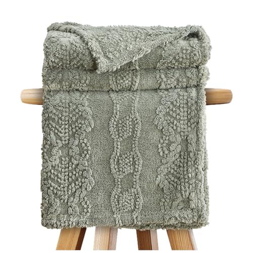 GC GAVENO CAVAILIA Überwurfdecken – Flauschige Fleecedecken für Bett, Couch, Sofa, Sofa – Bequeme thermische, warme, gemütliche Decken und Überwürfe – stilvoller Jacquard-Überwurf (130 x 180 cm) – von GC GAVENO CAVAILIA