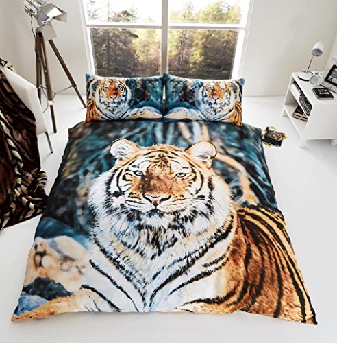 GC GAVENO CAVAILIA Wildlife Bettbezug-Sets, 3D-Tier-Bettwäsche-Set, weiche und gemütliche atmungsaktive Bettdeckenbezüge, Tiger, Doppelbett GC GAVENO CAVAILIA Wildlife Bettbezug-Sets, 3D-Tier-Bettwäsche-Set, weiche und gemütliche atmungsaktive Bettdeckenbezüge, Tiger, Doppelbett von GC GAVENO CAVAILIA