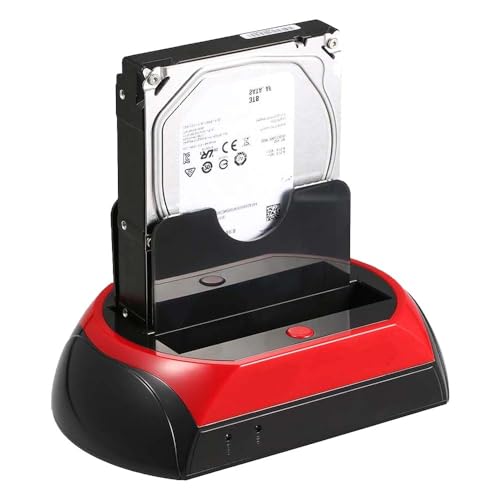 All in One Dockingstation für Datenübertragung auf Festplatte mit Zwei Basen für SATA I/II und IDE mit USB 2.0-Anschluss von GC GLOBALCOMMERCE