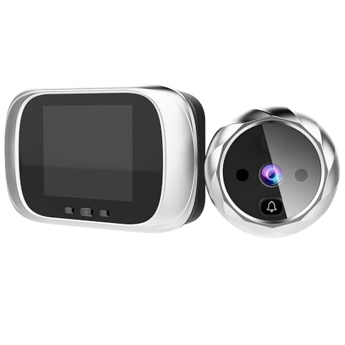 GC GLOBALCOMMERCE SD9832 Spioncino Porta Blindata da 2,8 Pollici Digitaler Türspion, Silber und schwarz von GC GLOBALCOMMERCE