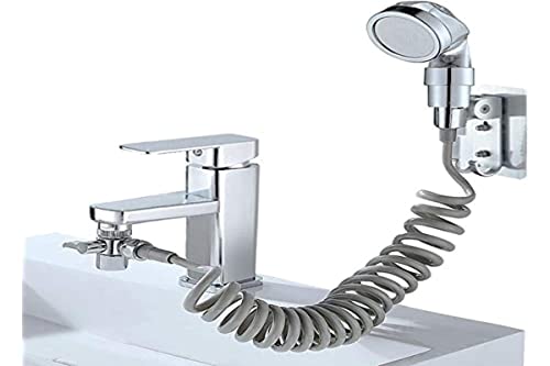 Handbrause für Waschbecken, Handbrause für Waschbecken, Handbrause für Bidet Kit, Badezimmer, Umsteller, Waschbecken, perfekt zum Reinigen des Waschbeckens oder Waschen von Haustieren von GC GLOBALCOMMERCE