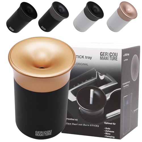 GC German Couture Stickbecher Auto-Aschenbecher kompatibel mit IQOS ILUMA PRIME TEREA Sticks u. Heets-Sticks + Glo Hyper Pro Air neo-Sticks Zubehör u. für PLOOM, schwarz/gold GC German Couture Stickbecher Auto-Aschenbecher kompatibel mit IQOS ILUMA PRIME TEREA Sticks u. Heets-Sticks + Glo Hyper Pro Air neo-Sticks Zubehör u. für PLOOM, schwarz/gold von GC